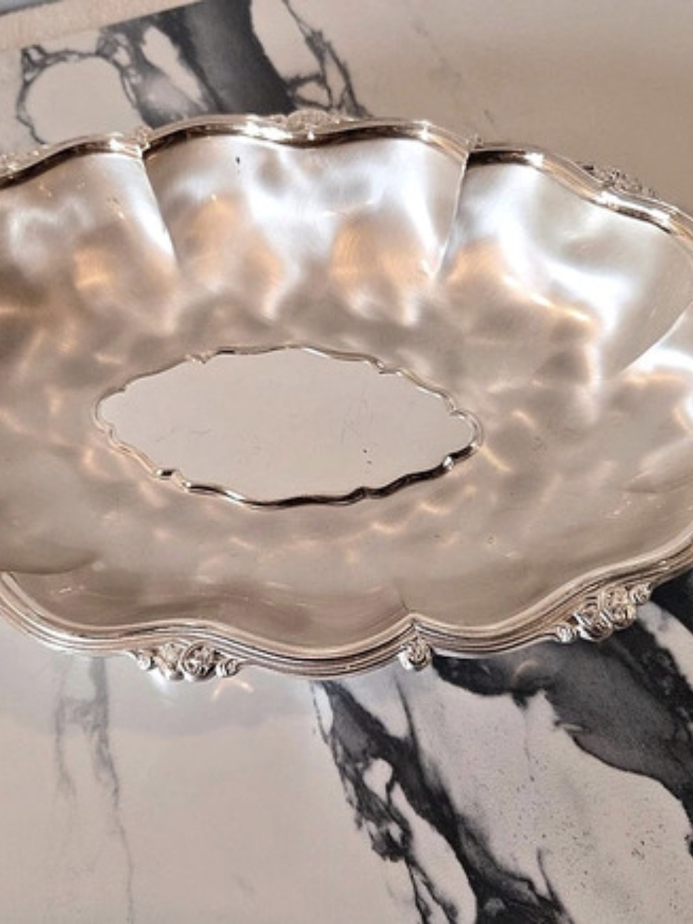 WMF Silver Scalloped Serving Dish